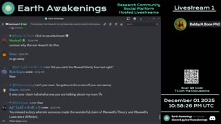 Earth Awakenings - Livestream 1 - #4183 - Live on Rumble/Youtube/X-Twitter/Twitch