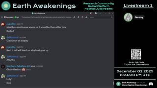 Earth Awakenings - Livestream 1 - #4186 - Live on Rumble/Youtube/X-Twitter/Twitch