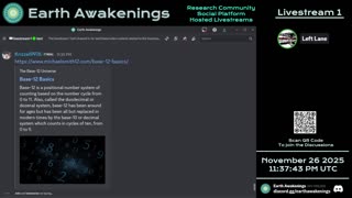 Earth Awakenings - Livestream 1 - #4174 - Live on Rumble/Youtube/X-Twitter/Twitch