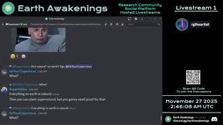 Earth Awakenings - Livestream 1 - #4174 - Live on Rumble/Youtube/X-Twitter/Twitch