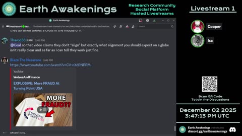 Earth Awakenings - Livestream 1 - #4183 - Live on Rumble/Youtube/X-Twitter/Twitch