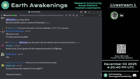 Earth Awakenings - Livestream 1 - #4186 - Live on Rumble/Youtube/X-Twitter/Twitch