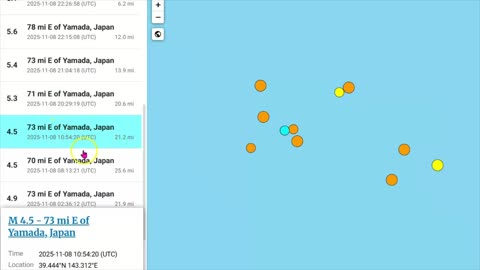 ALERT 🚨Japan M5.6 Earthquake Swarm Hits Yamada, 150 Quakes in 48 Hours