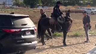 Massive raid horse racing site in Wilder, Idaho illegal aliens detained in porta potties