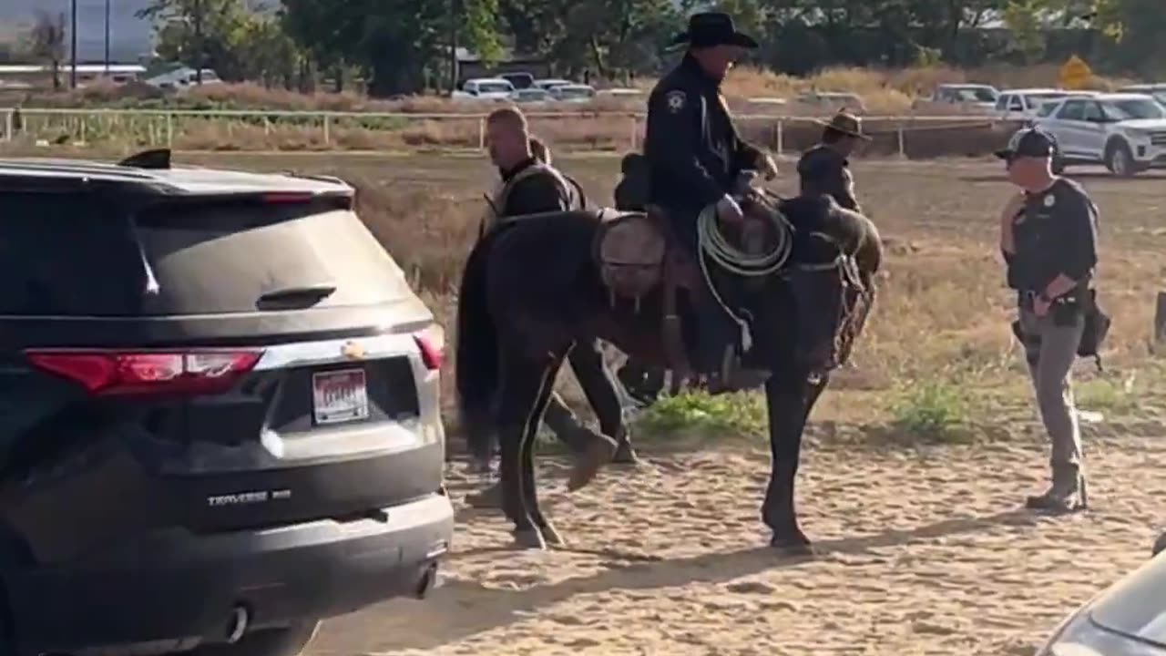 Massive raid horse racing site in Wilder, Idaho illegal aliens detained in porta potties