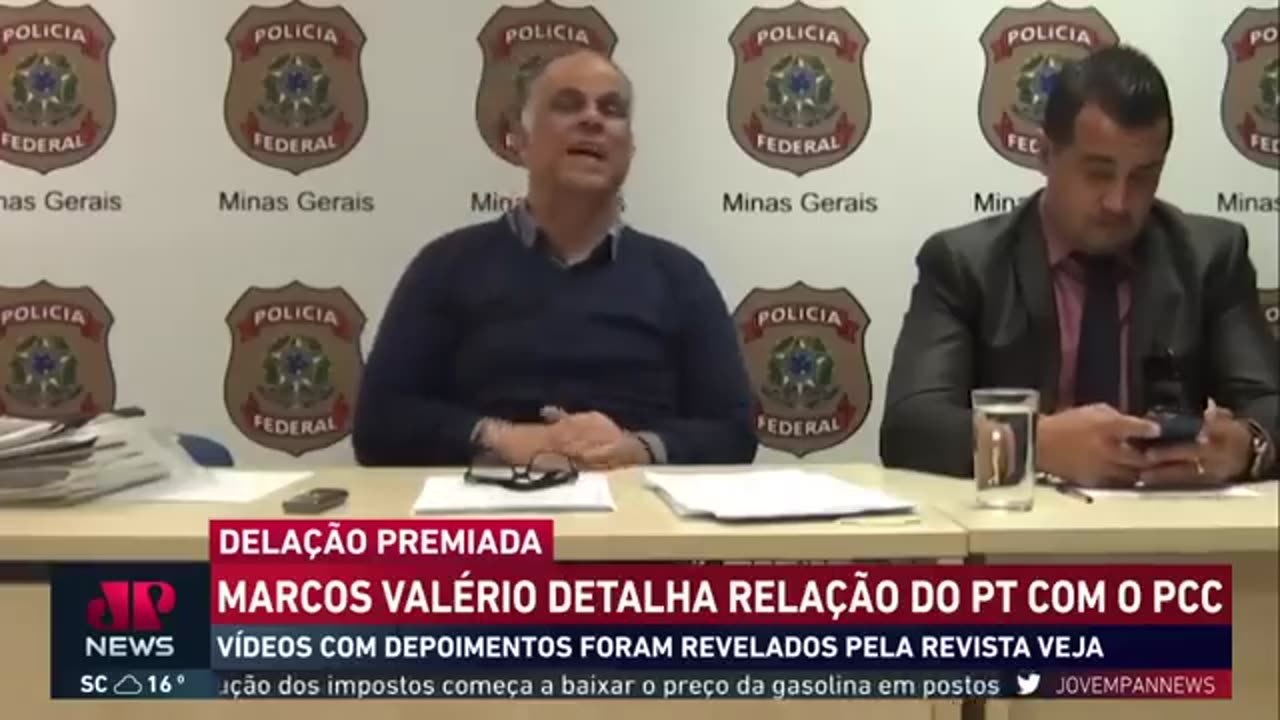 Marcos Valério alega relação de PT com o PCC em delação 2022/06/02