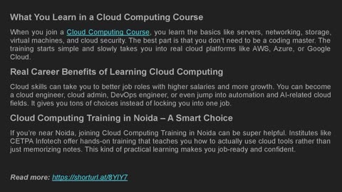 How Effective Is Cloud Computing Training for Career Growth?