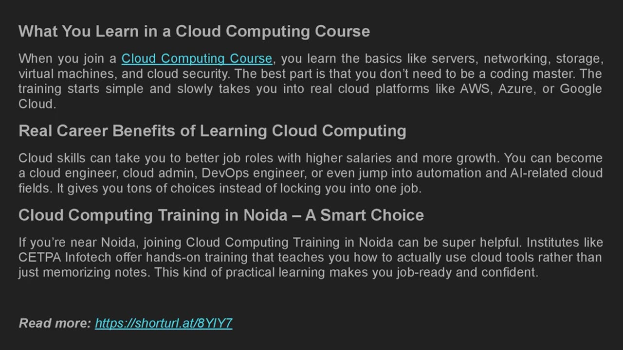 How Effective Is Cloud Computing Training for Career Growth?