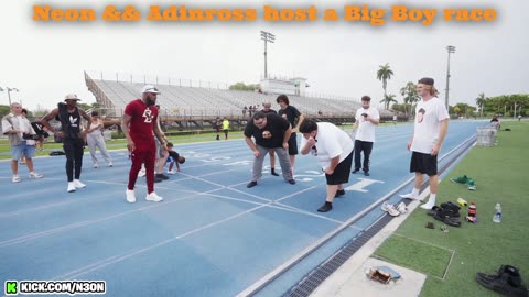 Adin Ross && Neon host a race