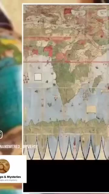 1547 Map showing Antarctica