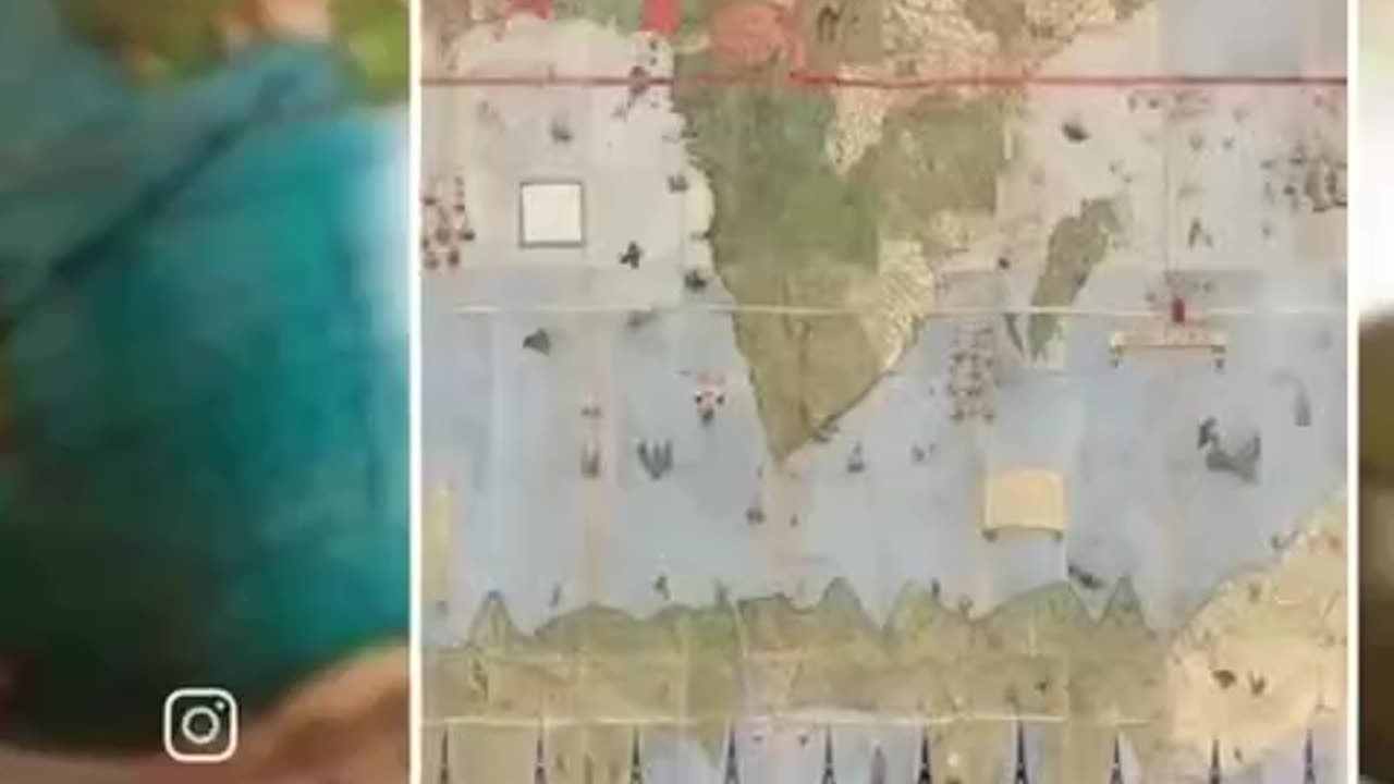 1547 Map showing Antarctica