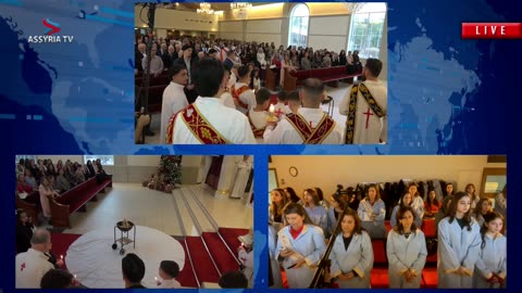 Christmas service from the St. Johannes Syriac Orthodox Church in Märsta/Stockholm, Sweden - 2025