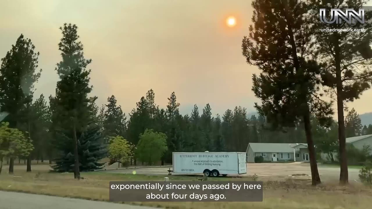 Lightning hits Montana’s Bitterroot Valley; Firefighters respond.