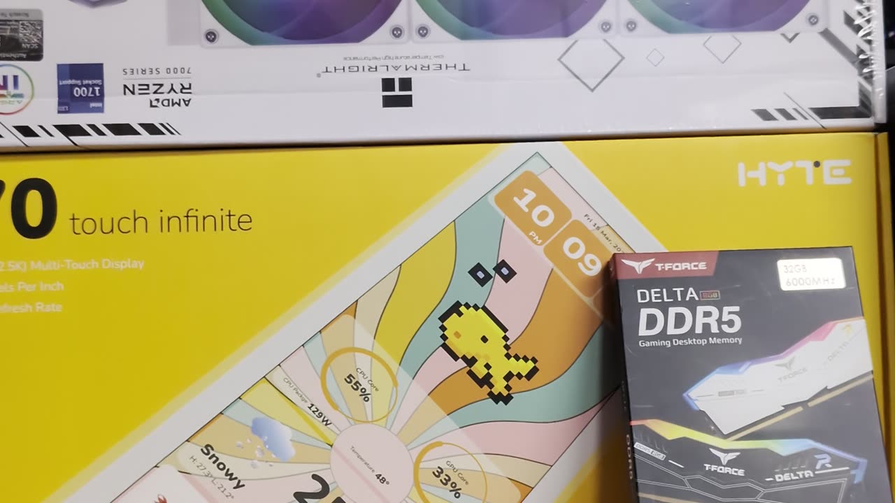 Hyte Y70 Strawberry Milk RTX 5070 Ryzen 9600X Build In Progress!