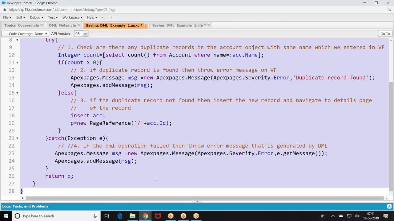 Salesforce Apex Videos-35.DML