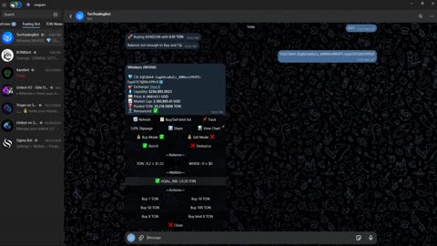 How To Buy And Sell Using Ton Trading Bot