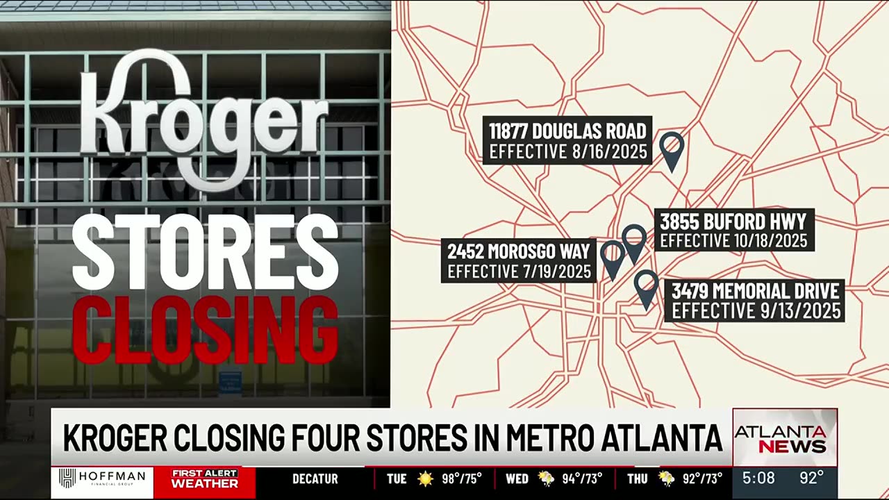 [2025-06-23] Kroger closing 4 stores in metro Atlanta