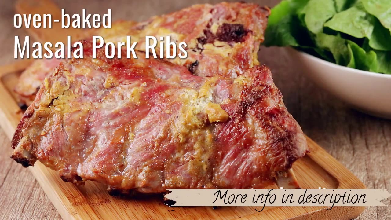 Keto Oven-Baked Masala Pork Ribs