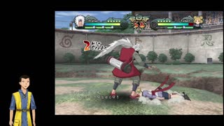 Naruto Clash of Ninja Revolution 2 (Wii/Dolphin) Jiraiya Time Attack run!