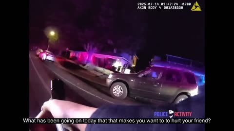 Suspect calls 911 on himself then charges police with sword