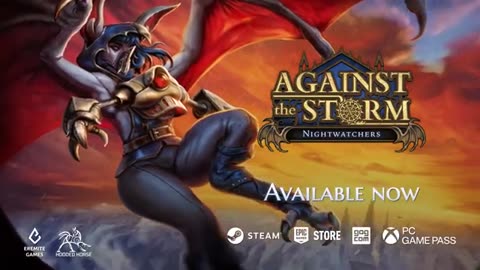 Against the Storm - Nightwatchers DLC Launch Trailer | Dark Fantasy/Roguelite City Builder