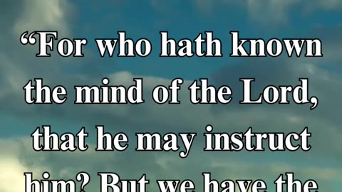 1 Corinthians 2:16