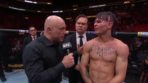 UFC 314: Diego Lopes Shares His Emotions After the Fight – Post-Fight Interview