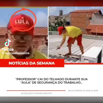 Professor explica como consertar o telhado