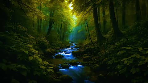 Relaxing Forest Symphony | Birds Chirping - Gentle Babbling of the Brook - Soft Rustle of Leaves
