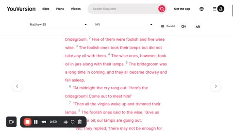 Matthew 25 the Parable of the Ten Virgins