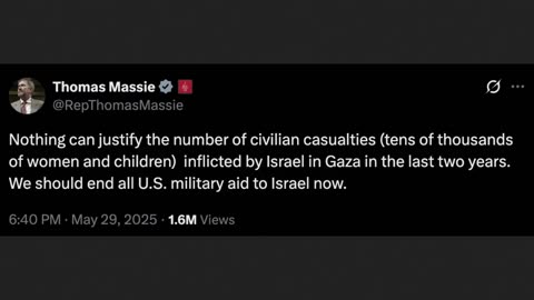 Thomas Massie Calls For End of Foreign Aid to Israel - Good Nationalism?