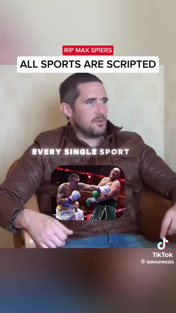 ALL sports are scripted.