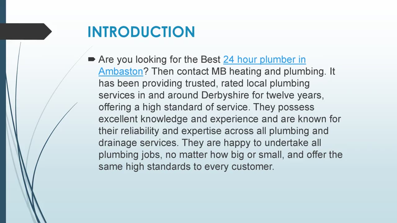 Best 24 hour plumber in Ambaston