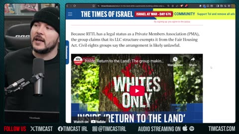 Outrage Ignites Over White Only Town Built In Arkansas, Leftists Should Be Happy | Tim Pool