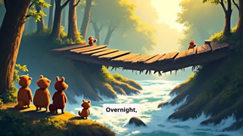 The Teamwork Story of Tortoise and the Bridge: A Fun Mystery Adventure for Kids
