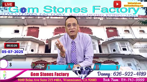 Tiem Vang Gem Stones Factory 05-07-2025 | STAR RUBY | GIA GEMSTONES #welivecali #gemstonesfactory