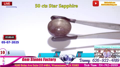 Tiem Vang Gem Stones Factory 05-07-2025 | STAR RUBY | GIA GEMSTONES #welivecali #gemstonesfactory