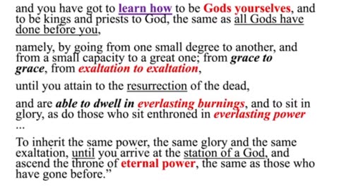 Part 1 of Gods - Joseph Smith Talks About What Christ Did On This Earth Life the Father Did-9-19-25