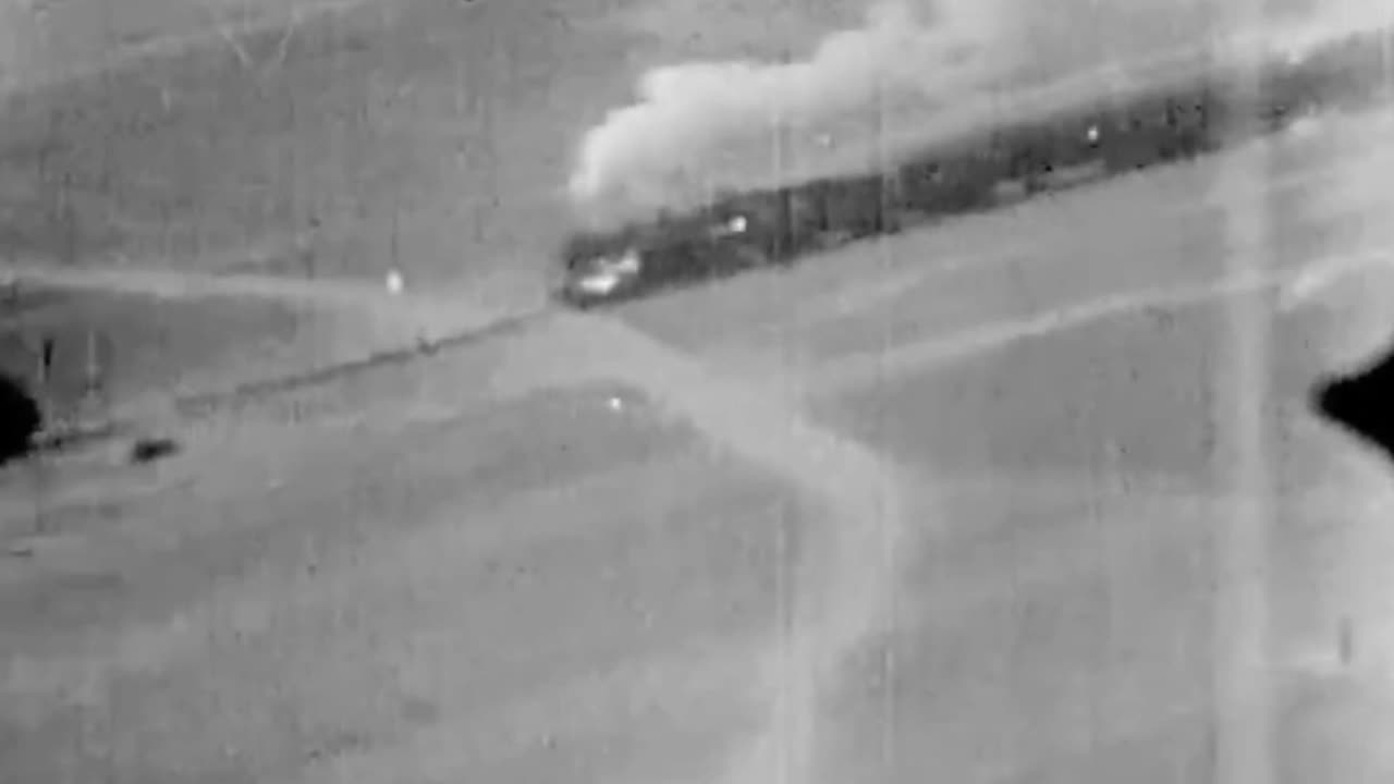 US gun camera footage from raids on Tarakan circa early 1945