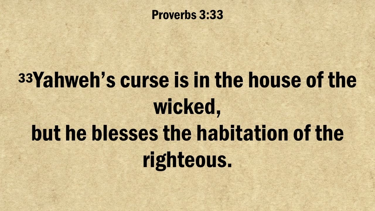 Proverbs 3