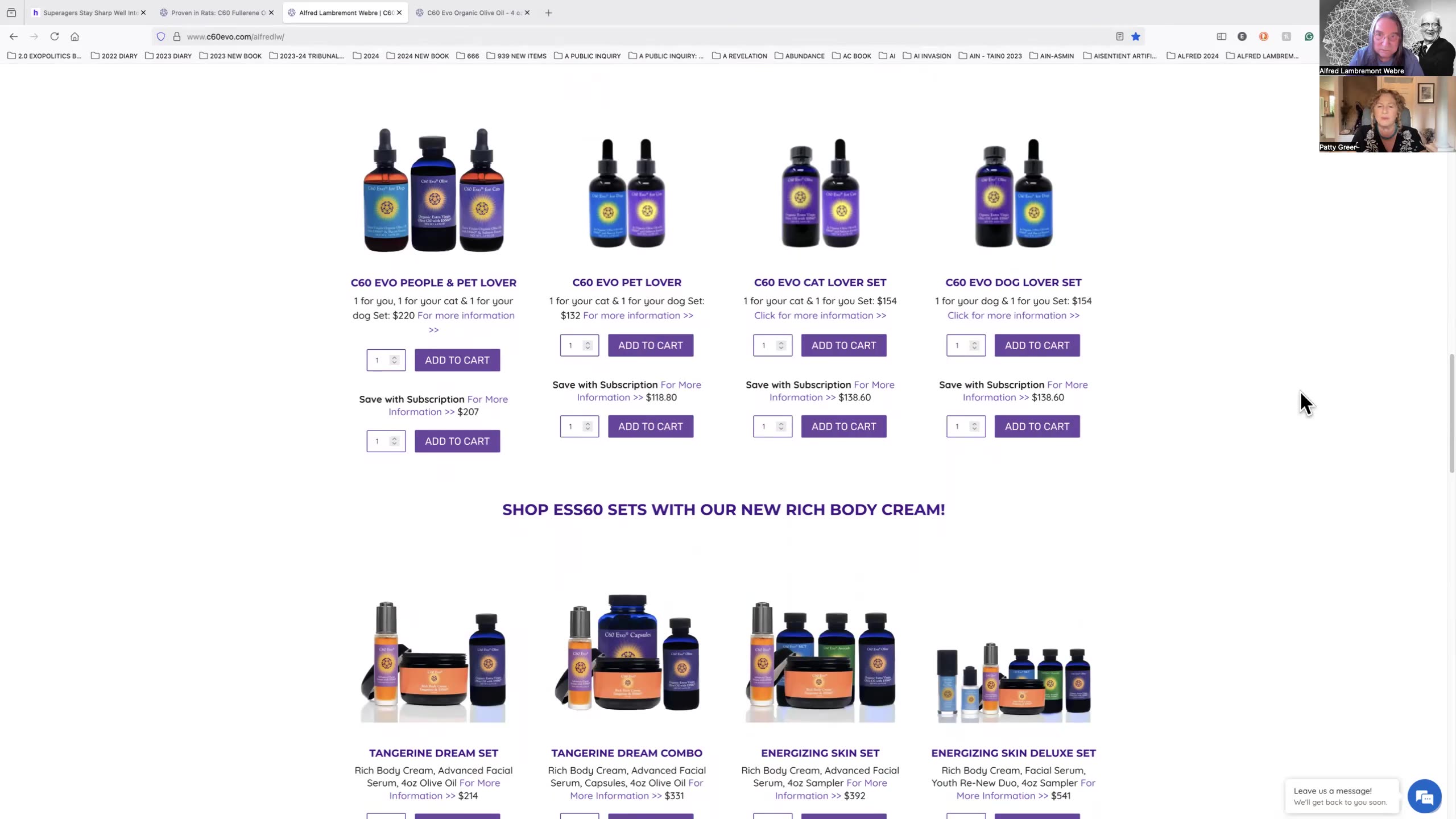 SUPERAGERS aged 80+ Exceptional Cognition, Younger & Healthier Brains and use of C60Evo.com/ESS.60