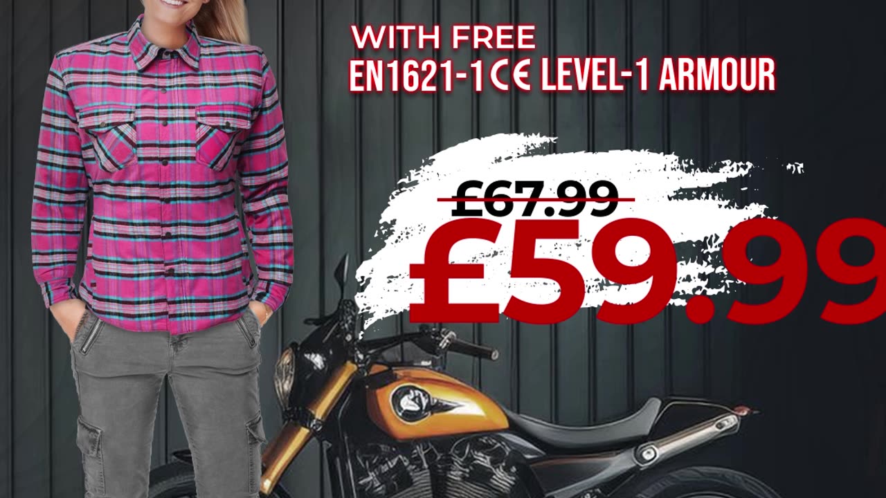 Ladies Kevlar Motorcycle Shirt – Ride Protected with Confidence & Style