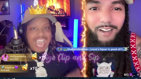 Papi speaking on Loozecannon about Moet/TKO then lines him 6/18/25 #bigoclipandsip
