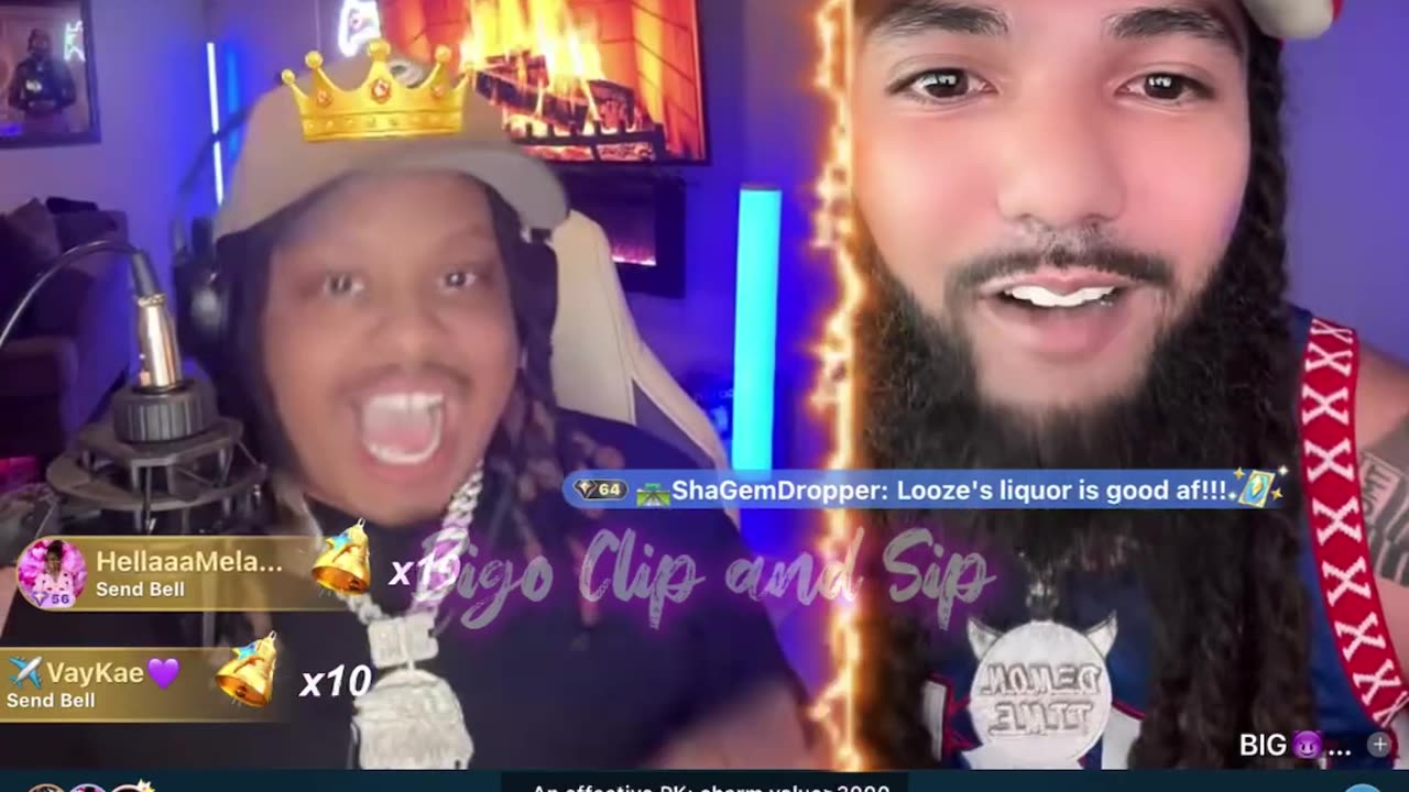 Papi speaking on Loozecannon about Moet/TKO then lines him 6/18/25 #bigoclipandsip