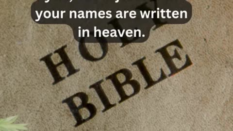 Journey of faith and spiritual growth Luke 10:20 Daily Bible Verse