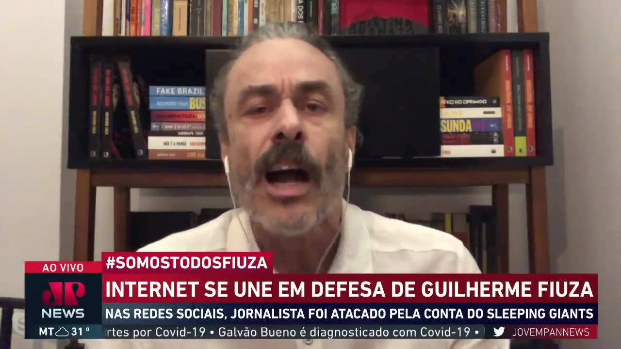 Internet se une em defesa de Guilherme Fiuza