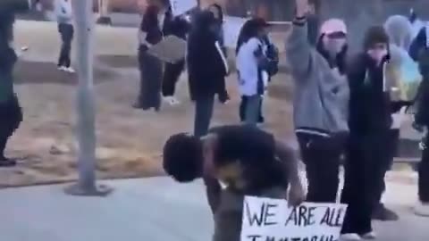 Protesters and they are showing up drugged out of their minds at protests…