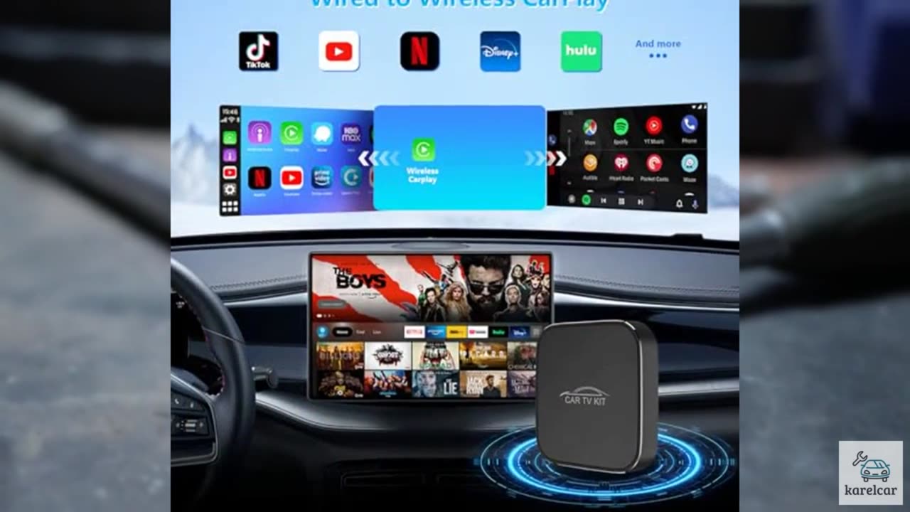 Car TV Mate Pro with Wireless CarPlay Adapter, 2025 New HDMI Multimedia Adapter