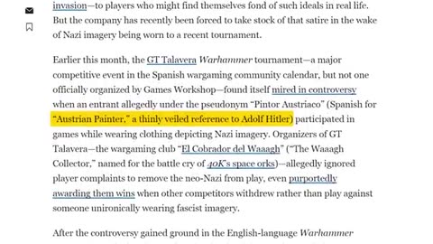 Warhammer's Many Scandals