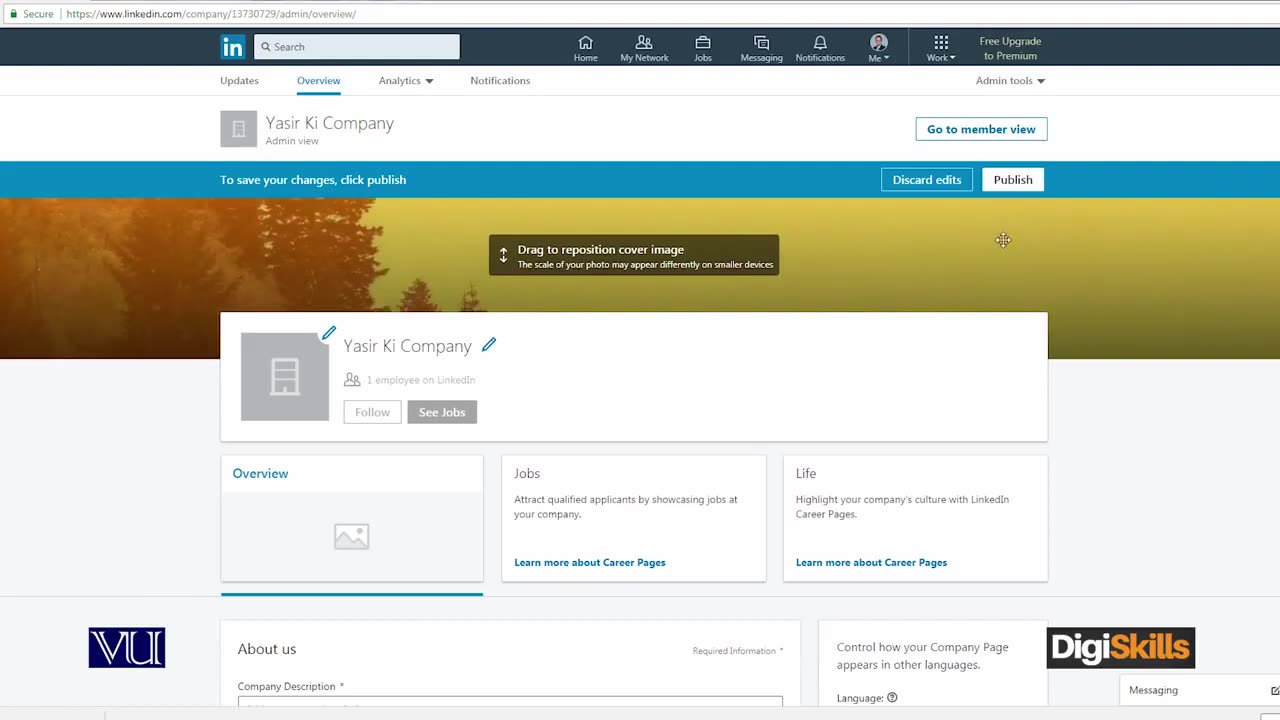 85 LINKEDIN - How to create a company page - Digital Marketing